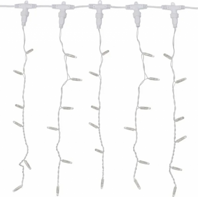 световая Занавес (белые провода)