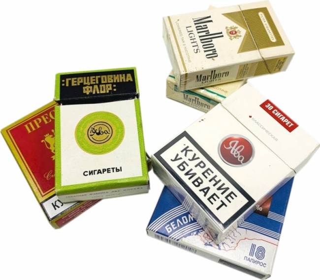 и папиросы в ассортименте