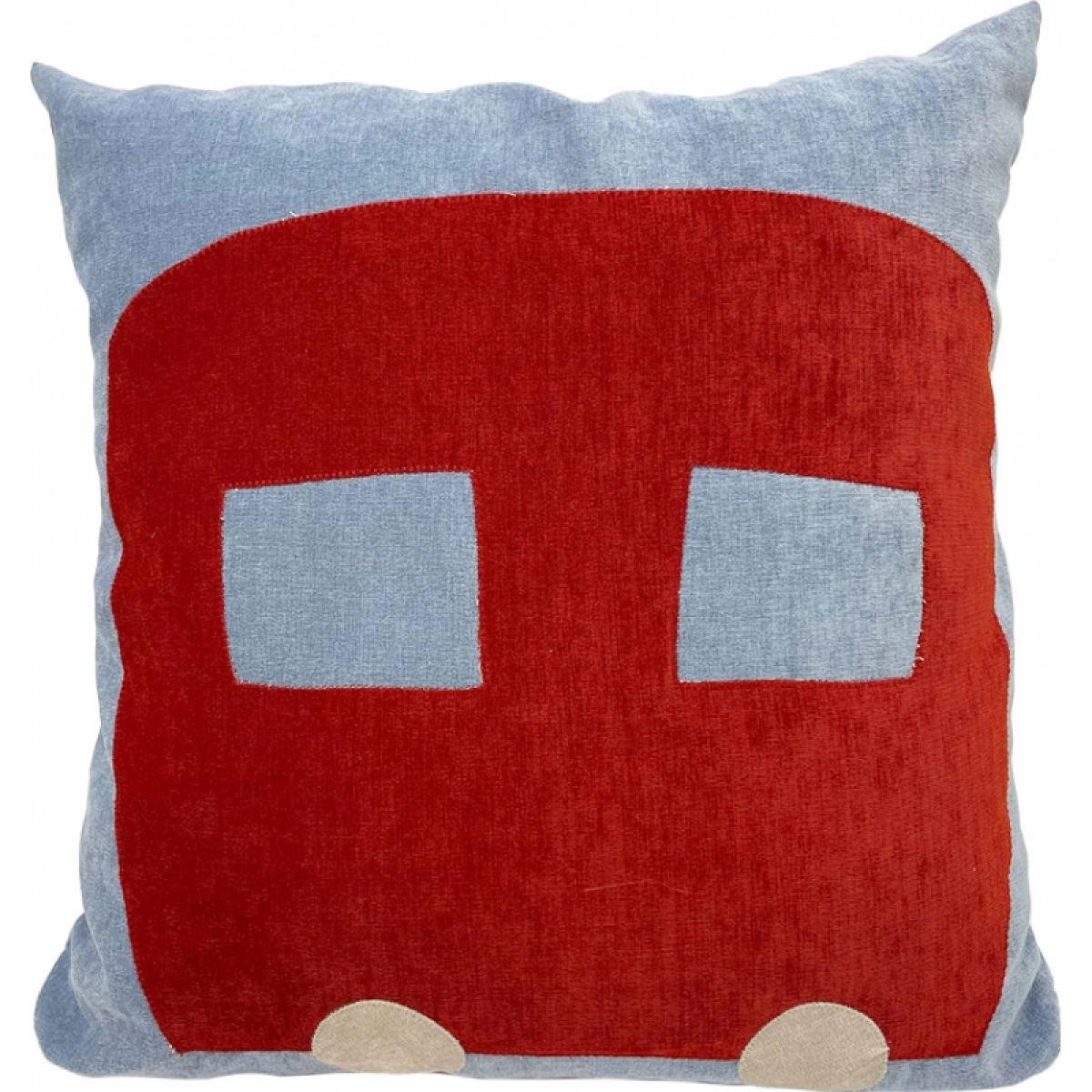 Подушка с автобусом Red
