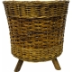 Кашпо плетеное на ножках d35