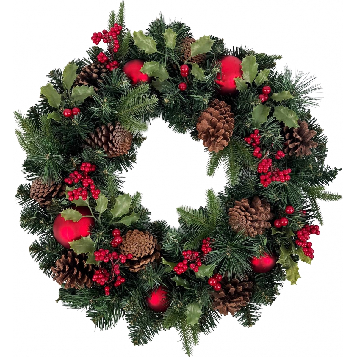 Венок Victoria с шишками и ягодами в аренду