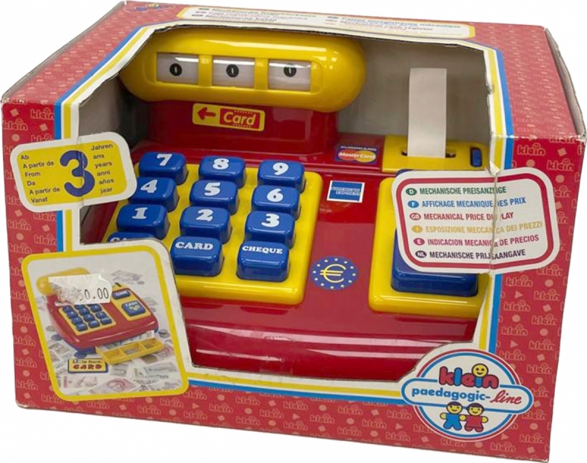 Игрушечная касса красная