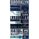 Табличка металлическая Бруклин