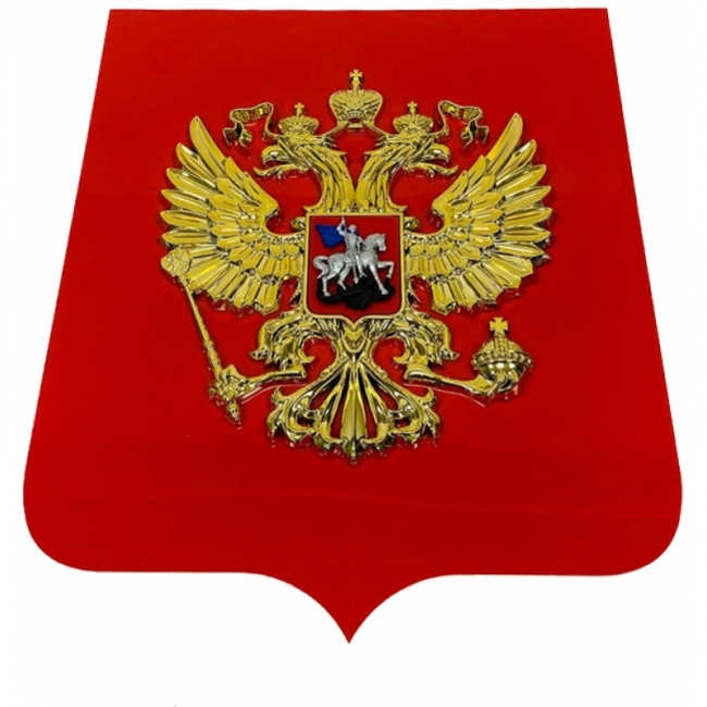 на пластиковом щите