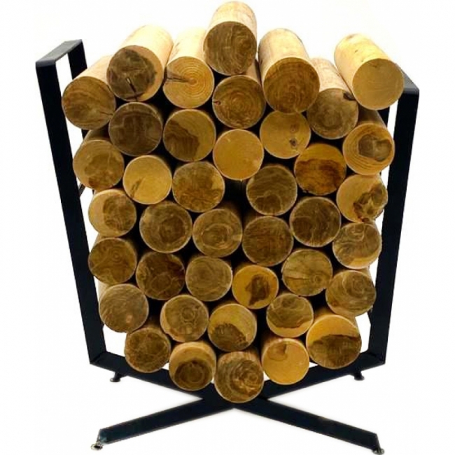 с круглыми дровами