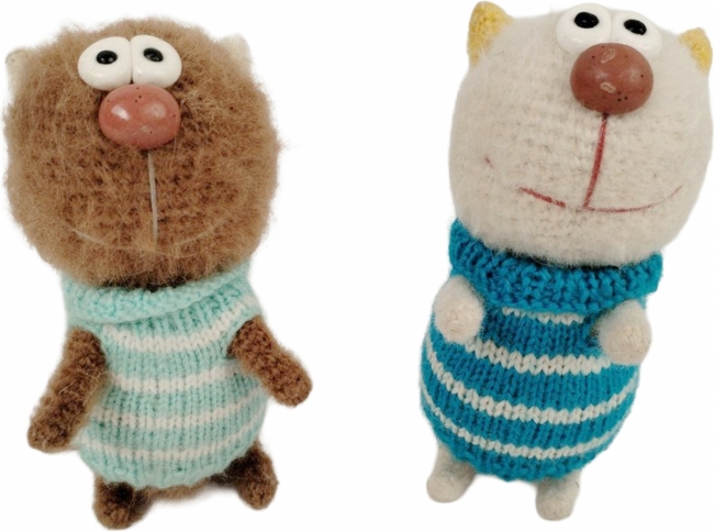 Кот в свитере ручная работа