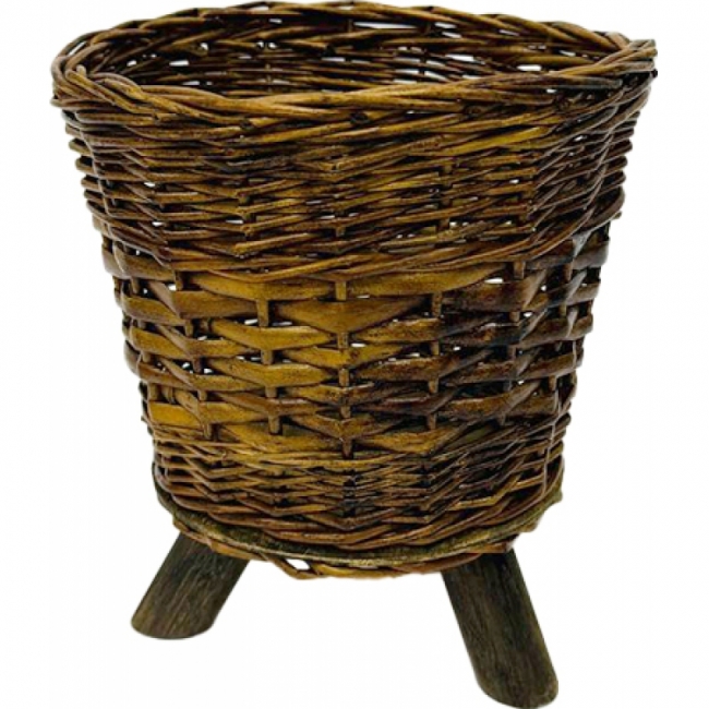 Кашпо плетеное d18