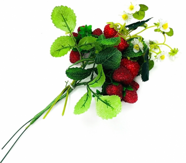 Ветка клубники искусственная