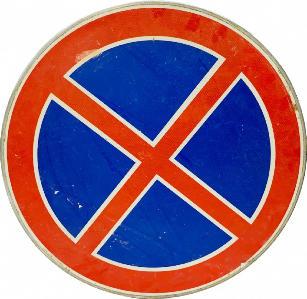 Знак дорожный Остановка запрещена