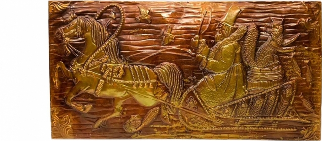 Мужчина в санях