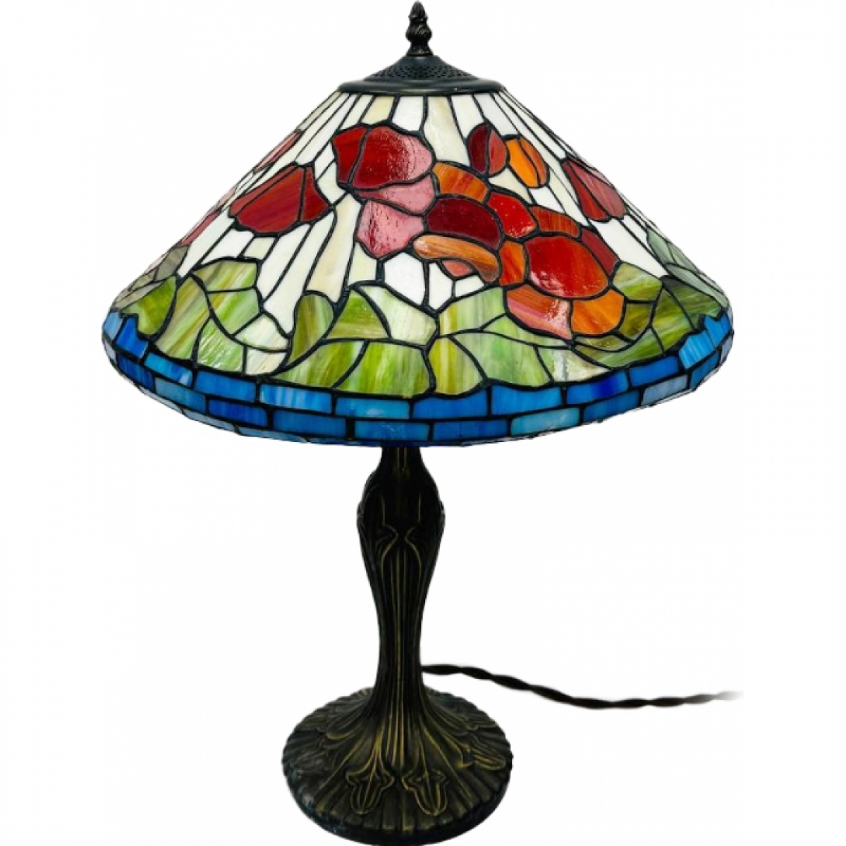 Лампа Tiffany Poppy flowers