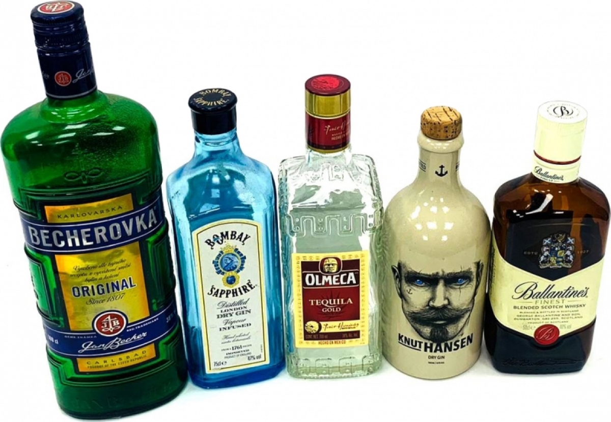Бутылка под алкоголь в ассортименте (1л, 0,7л, 0,5л.)