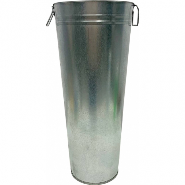 Вазон оцинкованное высокое