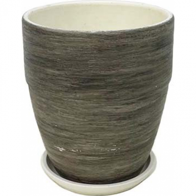 Кашпо Gray stripe