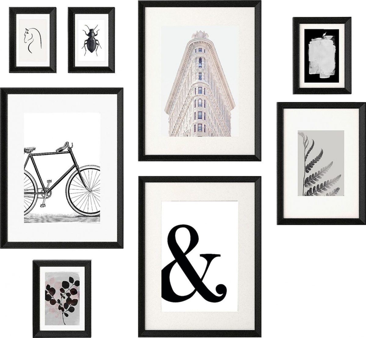 Набор картин в рамках в аренду