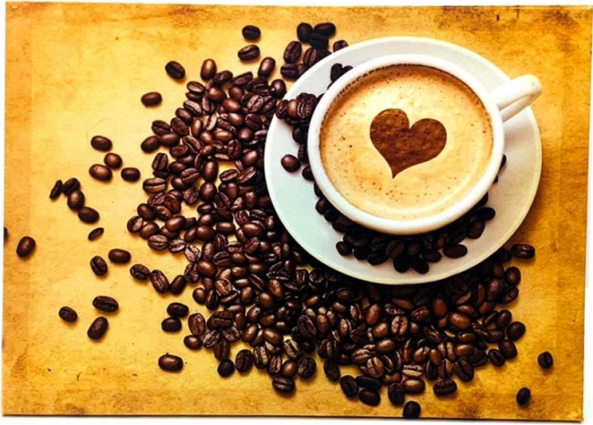 Картина Кофе с сердцем