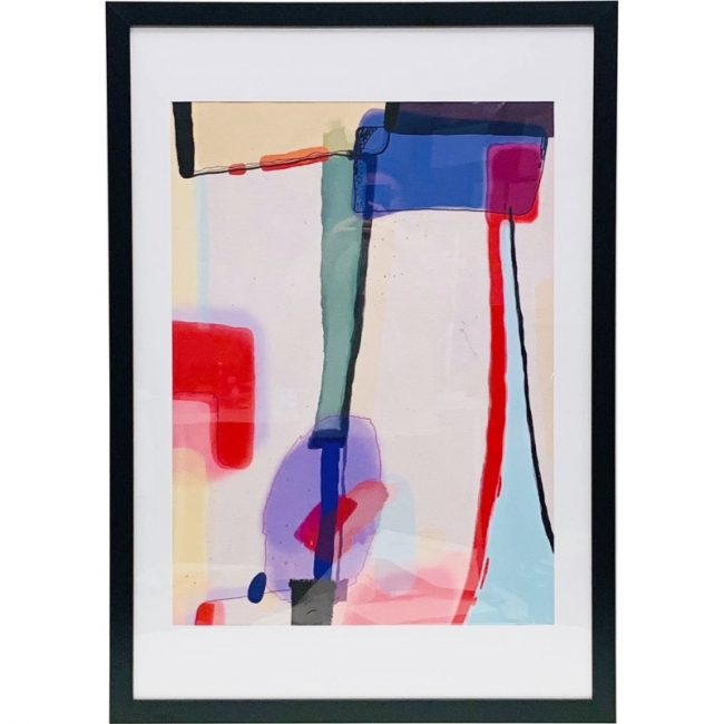 голубая абстракция