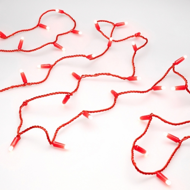 на елку красный провод 8м