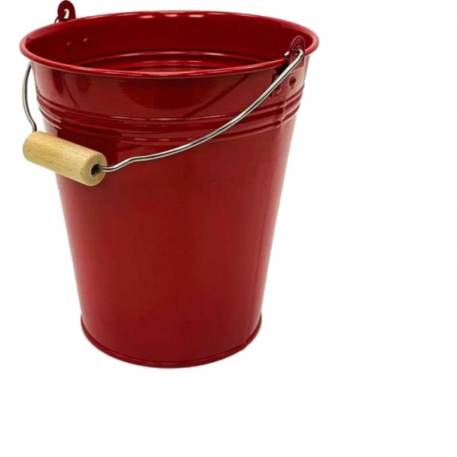 Кашпо Bucket red