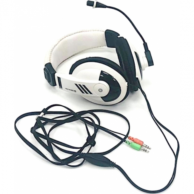 с микрофоном Defender White