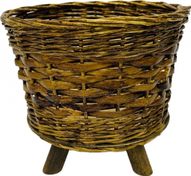 Кашпо плетеное d24