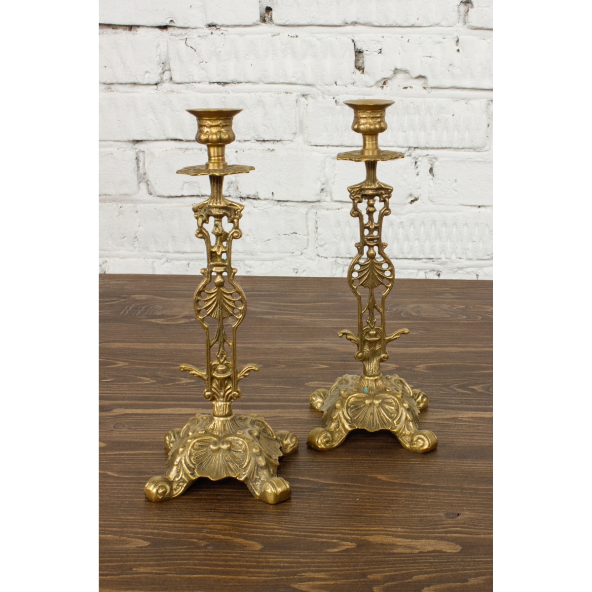 Комплект подсвечников латунь в аренду