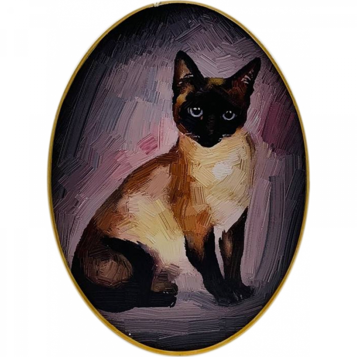 Картина Oval Cat