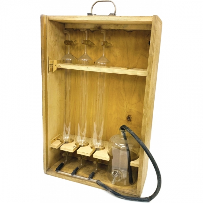 для отбора и хранения проб газа в ящике