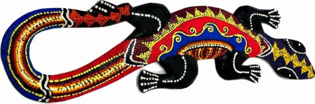 Ящерица красно-черная