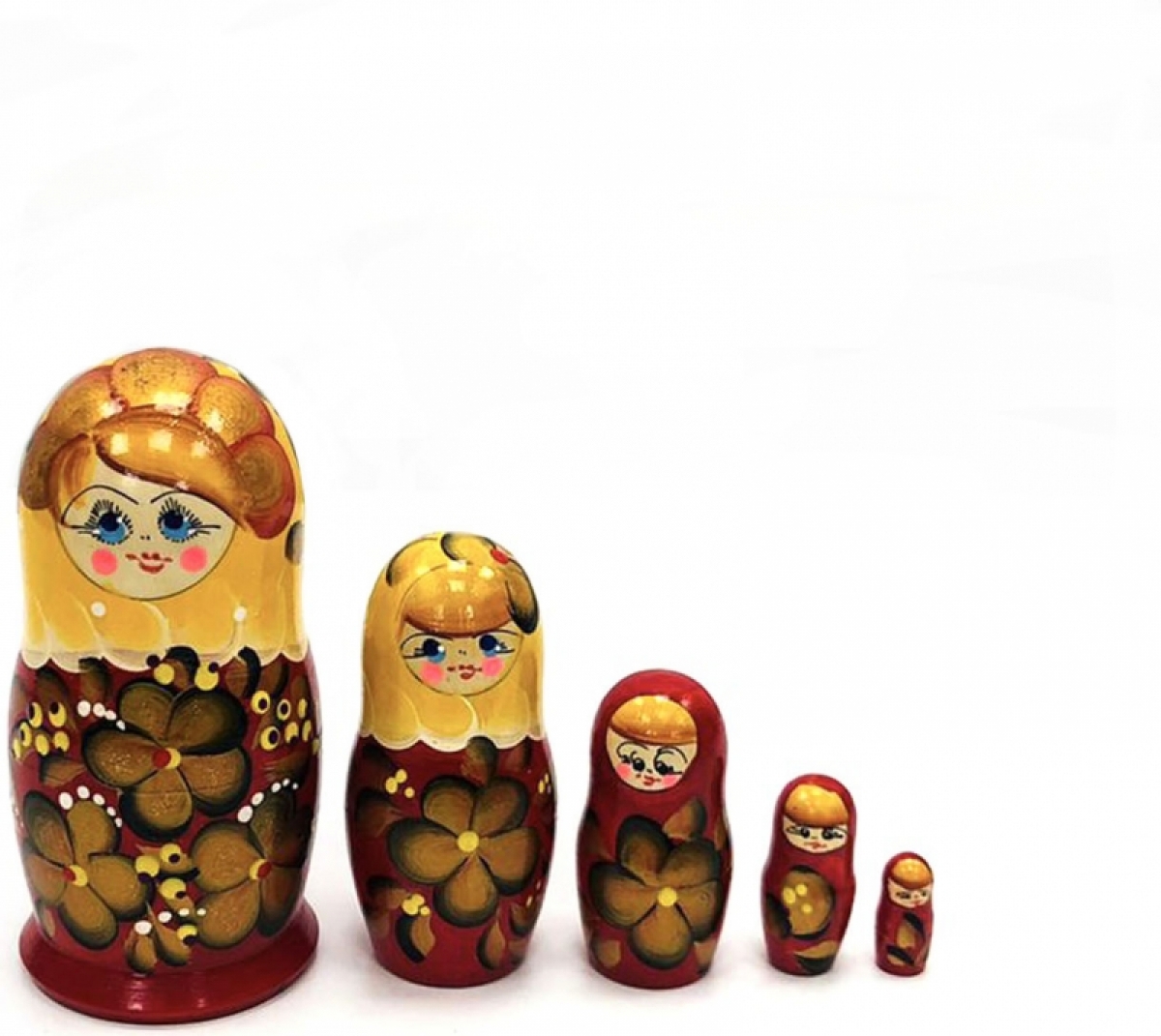 Матрешка Хохлома