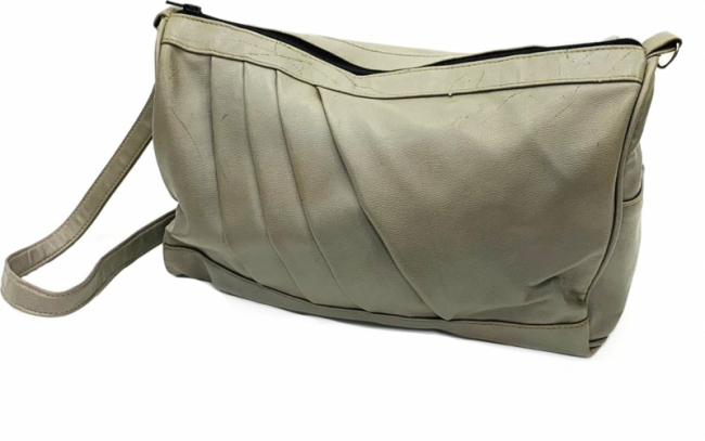 кожаная на плечо Grey