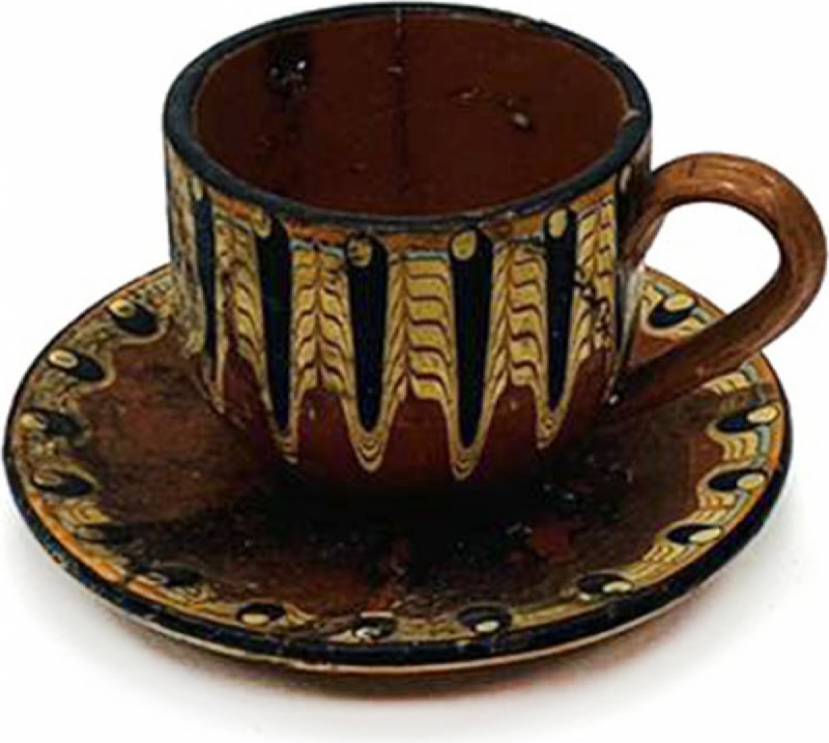 Чашка с блюдцем керамическая