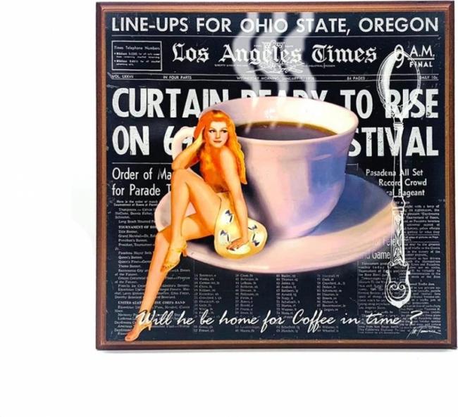 Картина Девушка на чашке