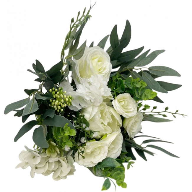 Букет с белыми розами