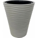 Кашпо пластиковое Дюна (серое)