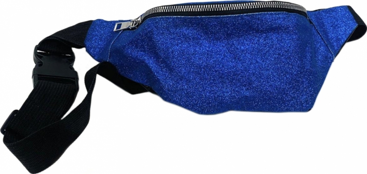 Сумка поясная Blue Sequins