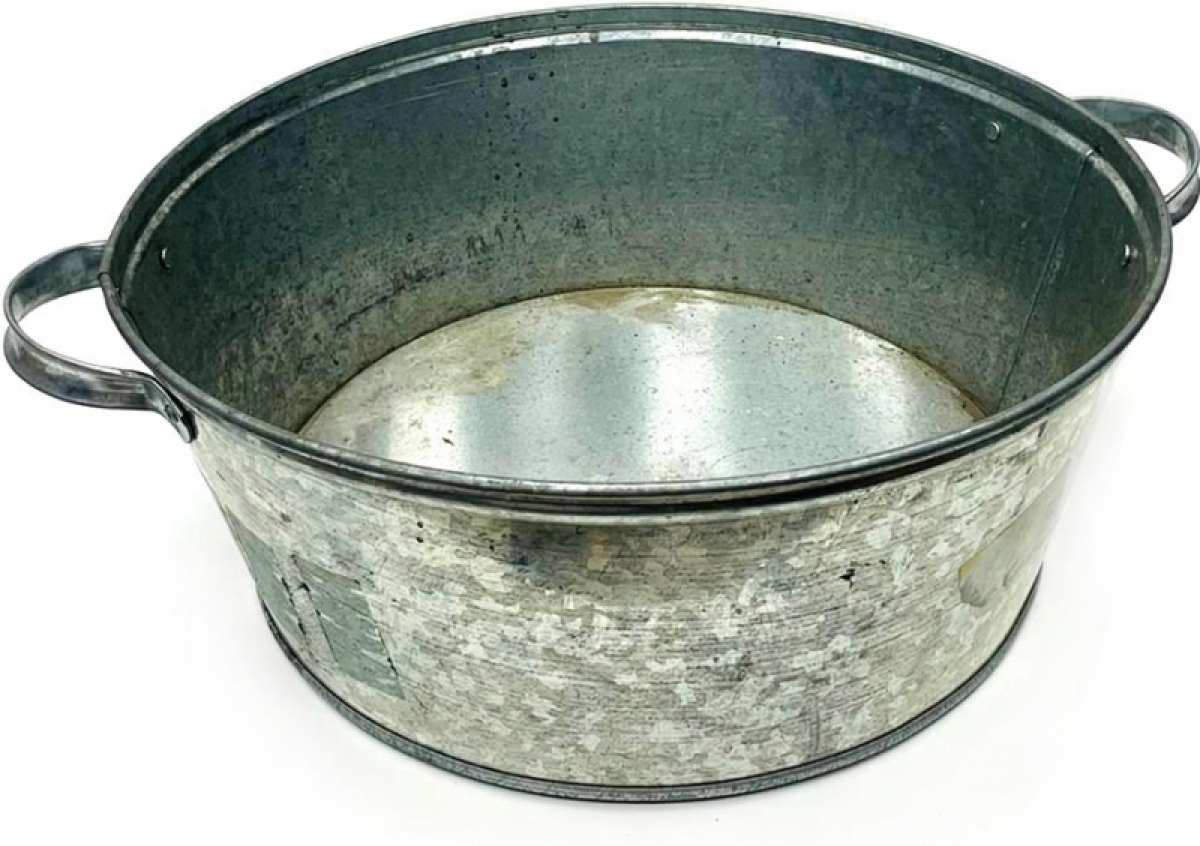 Таз алюминиевый с ручками